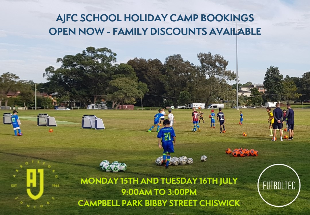 AJFC July School Holiday Camp Bookings Now Open